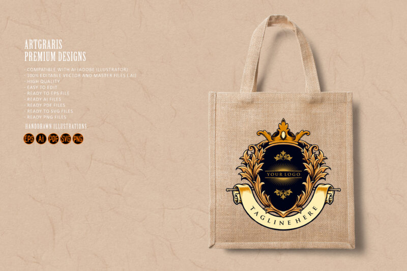 Best King Badge Logo Luxury Company