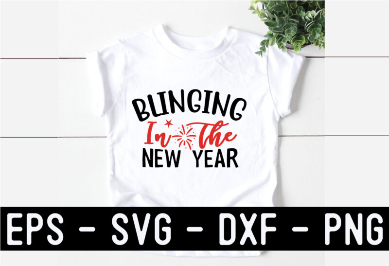 New Year SVG T shirt design Template