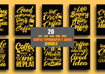 Coffee t shirt / Coffee design for coffee lover / Coffee quotes / 20 Coffee quotes design for coffee lover / Coffee typography design /