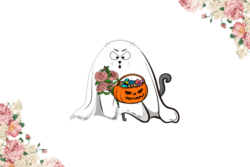 Aggressive Ghost Cat Diy Crafts Svg Files For Cricut, Silhouette Sublimation Files