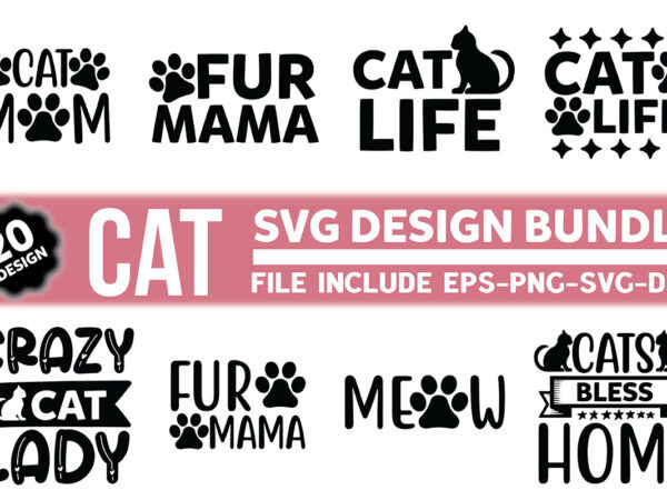 Cat svg design bundle