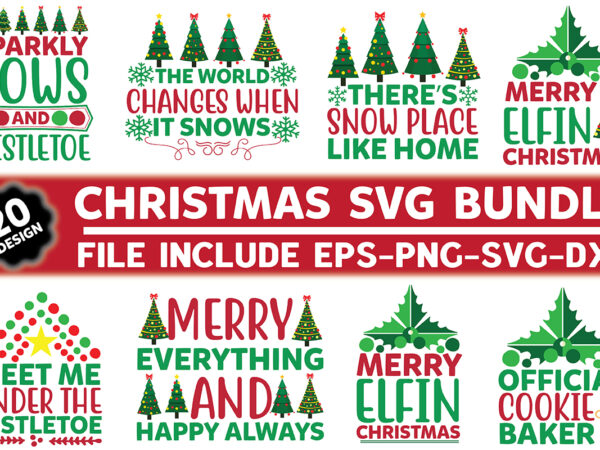 Christmas svg bundle t shirt vector file