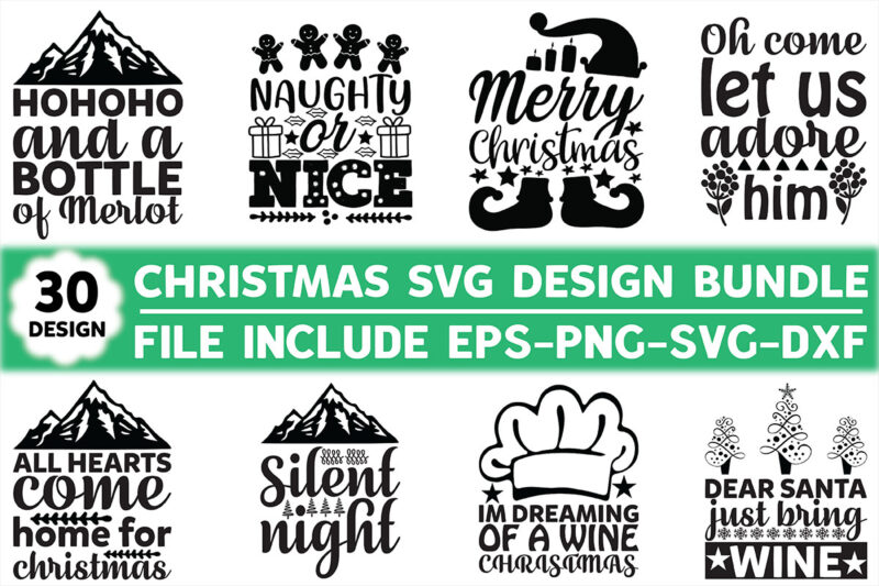 Christmas Svg Design Bundle