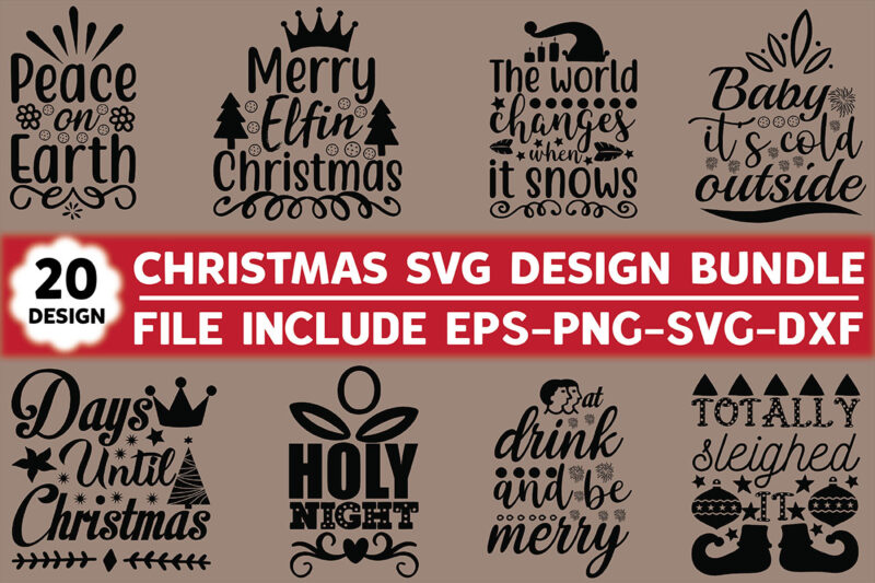 t-shirt vector Christmas Svg Design Bundle