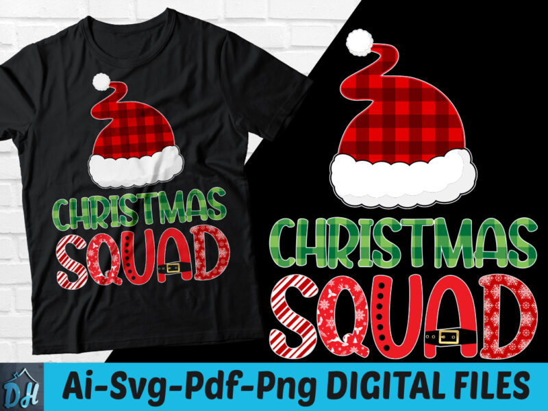 Christmas squad t-shirt design, Merry Christmas t shirt, Christmas squad SVG, Santa hat shirt, Santa Family Hat tshirt, Funny Christmas tshirt, Christmas sweatshirts & hoodies