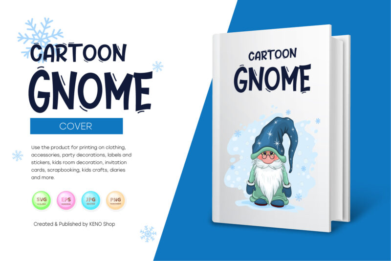 Cute Cartoon Gnome.