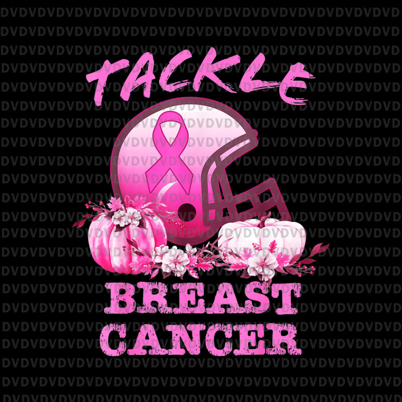 Tackle Breast Cancer Football Png, Tackle Breast Cancer Awareness Png