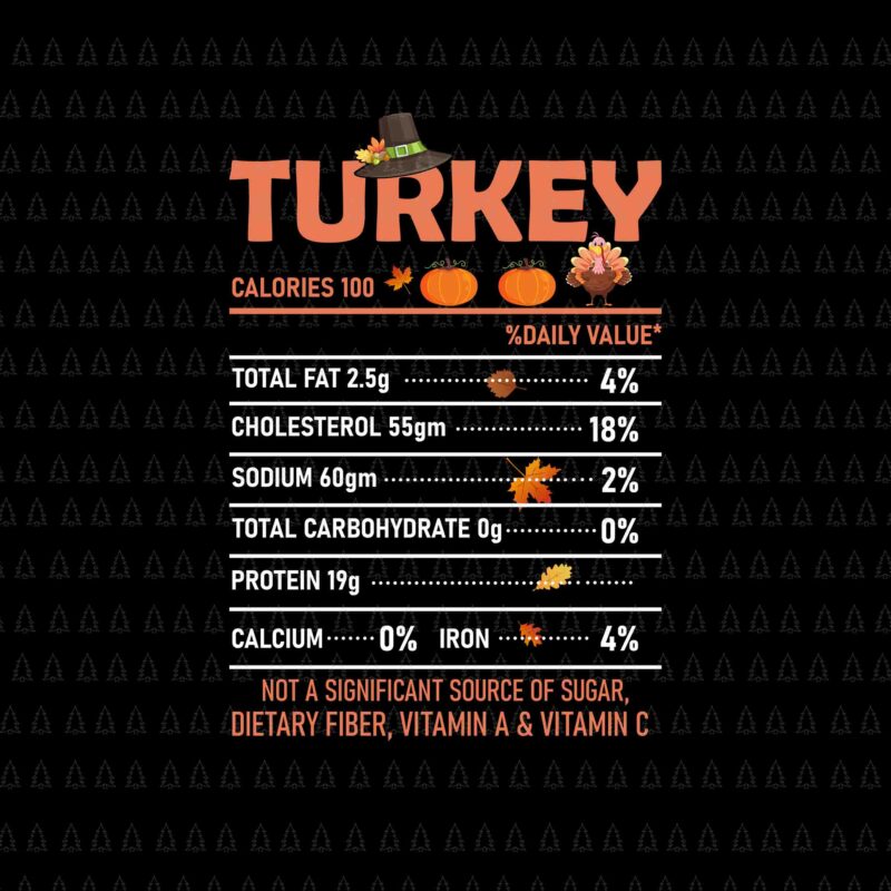 Turkey Calories 100 Svg, Happy Thanksgiving Svg, Turkey Svg, Turkey Day Svg, Thanksgiving Svg, Thanksgiving Turkey Svg