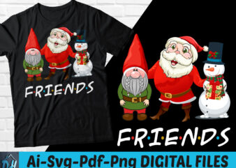 Friends Christmas t-shirt design, Friends Christmas SVG, Christmas Friends shirt, Best friends Christmas costume ideas tshirt, Funny Christmas tshirt, Friends Christmas sweatshirts & hoodies
