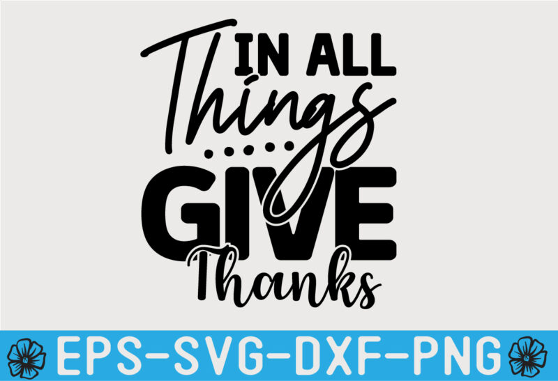 Thanksgiving SVG T shirt Design Template