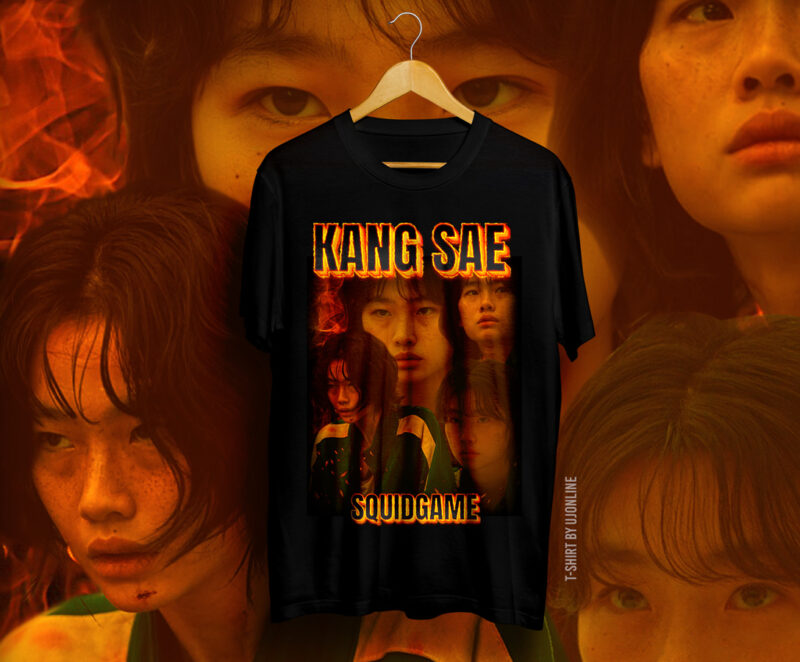 KANG SAE, Squid Game, Most Trending Tv Series, Kang Sae t-shirt design, Squid Game T-shirt design