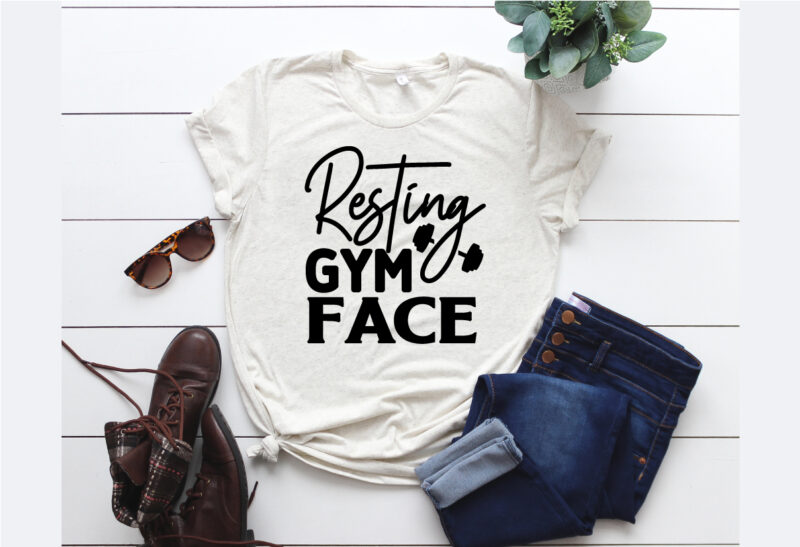 Workout SVG T shirt Design Bundle