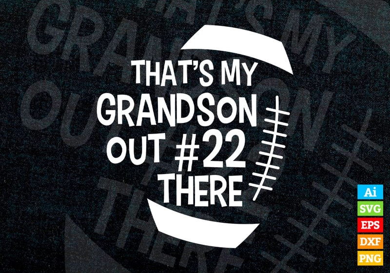 That's My Grandson Out There Funny Football Grandma T-shirt