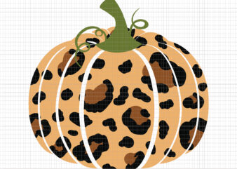 Leopard Pumpkin In Autumn Colors Svg, Leopard Pumpkin Svg, Pumpkin Svg, Halloween Svg, Autumn Svg