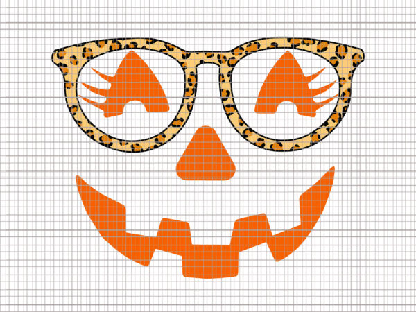 Jack o’ lantern pumpkin face women leopard svg, jack o’ lantern svg, pumpkin svg, halloween svg vector clipart