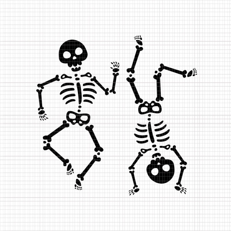 Dancing Skeletons Halloween Svg Skeleton Svg Skeleton Halloween Svg Halloween Svg Buy T