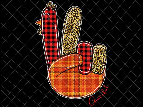 Peace love turkey grateful png, turkey hand sign thanksgiving png, grateful png, thanksgiving png t shirt illustration