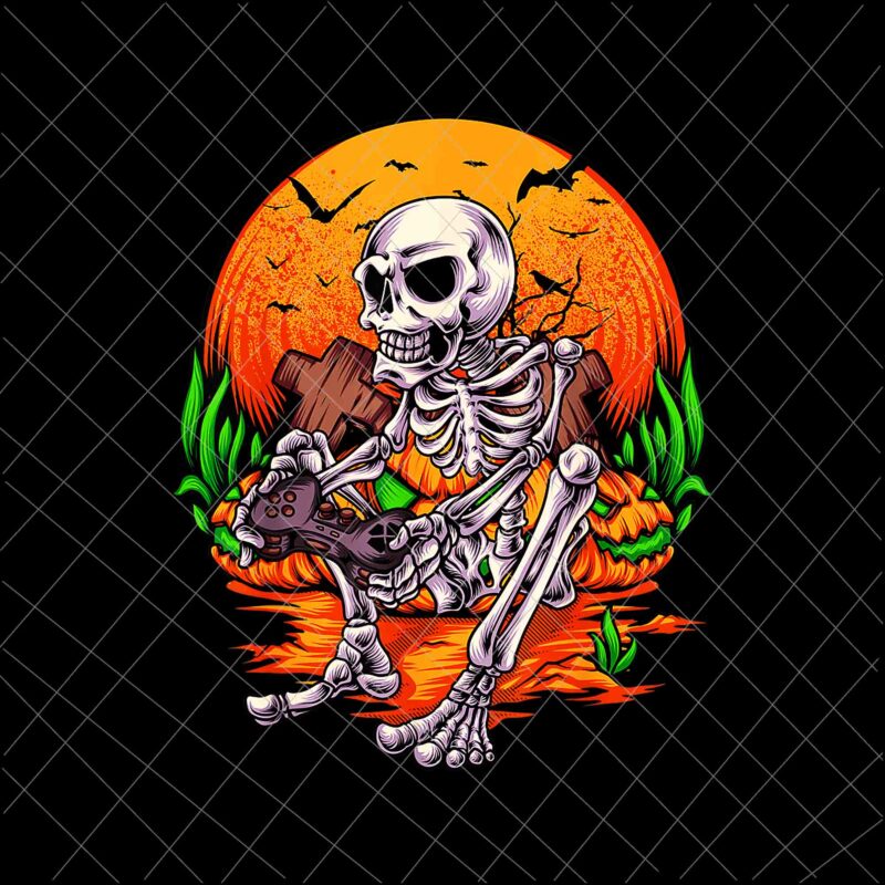 Skeleton Gaming Gamer Png, Gamer Halloween Png, Skeletons Halloween, Skeletons Gamer Png