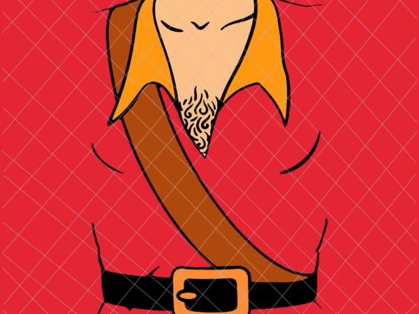 Gaston costume halloween svg, gaston costume design, gaston costume png, gaston halloween svg