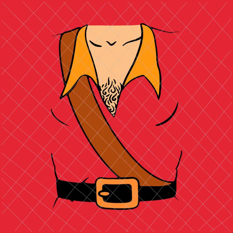 Gaston Costume Halloween Svg, Gaston Costume Design, Gaston Costume Png, Gaston Halloween Svg