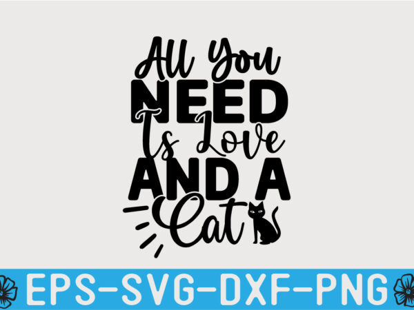 Cat svg quotes design template