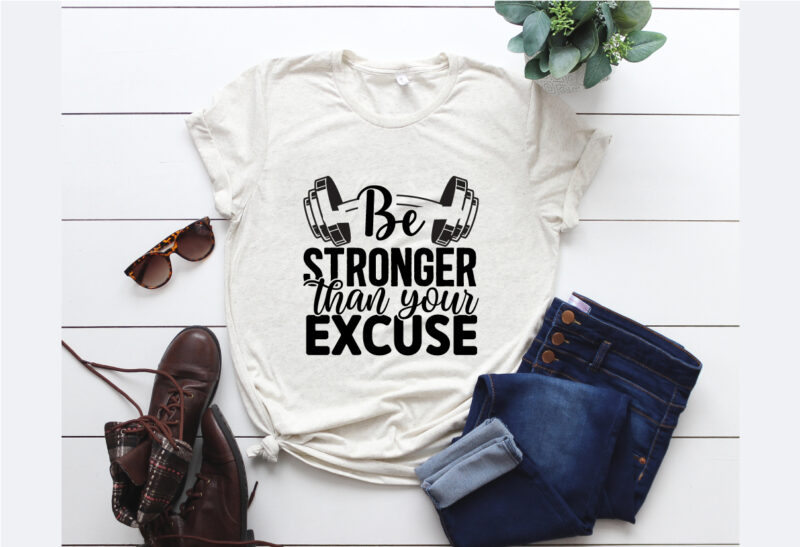 Workout SVG T shirt Design Template