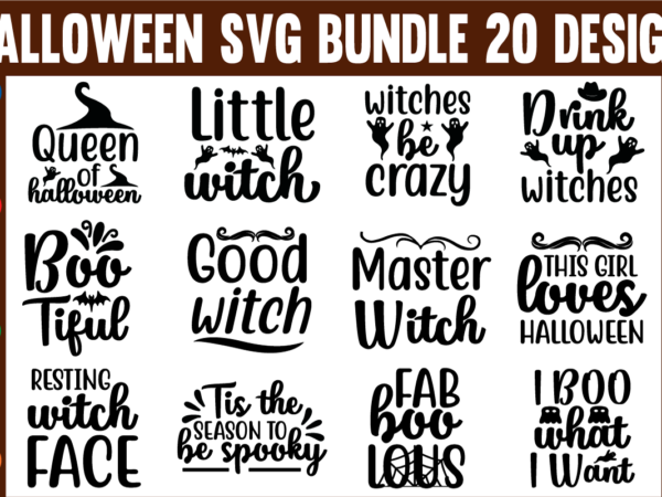 The halloween svg bundle t shirt designs for sale