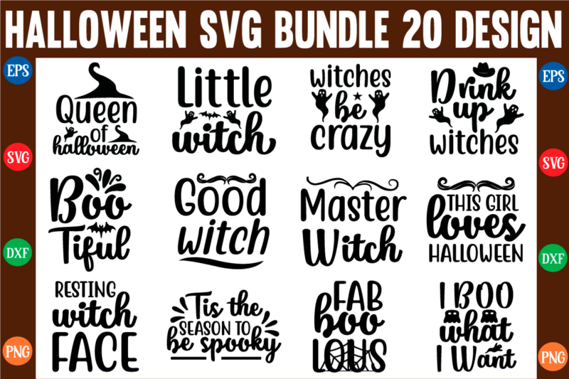 The halloween svg bundle t shirt designs for sale