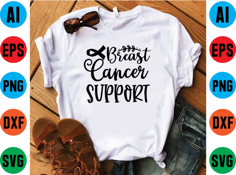 Breast cancer support graphic t shirt