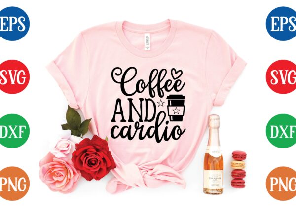 Coffee and cardio graphic t shirt