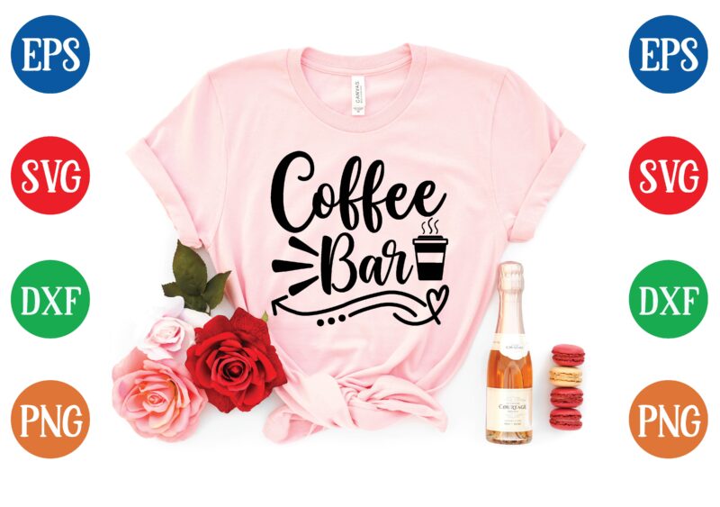 Coffee bar graphic t shirt