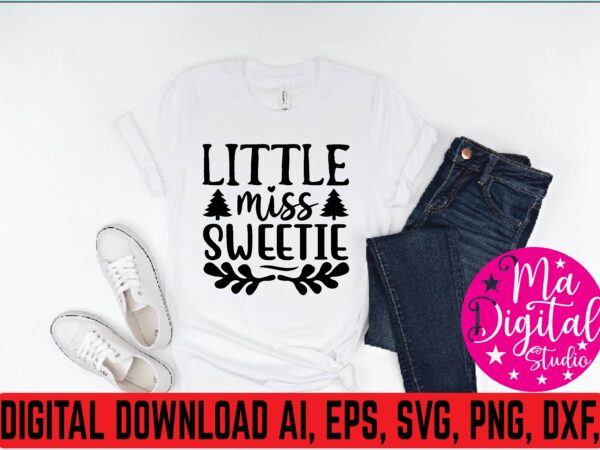 Little miss sweetie t shirt template