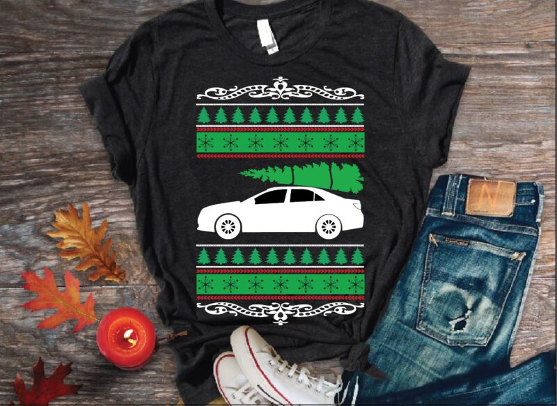 Merry christmas sweater t shirt vector illustration