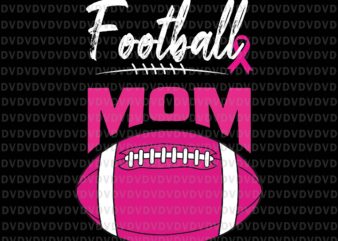 Football Mom Breast Cancer Awareness Svg, Pink Ribbon Leopard Svg, Football Mom Svg, Pink Ripon Svg, Football Svg t shirt graphic design