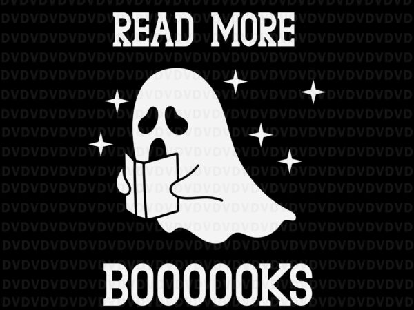 Read more boooooks svg, cute ghost svg, boooooks halloween svg, boo books svg, halloween svg, ghost svg t shirt design online