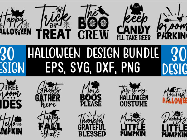 Halloween svg quotes design bundle