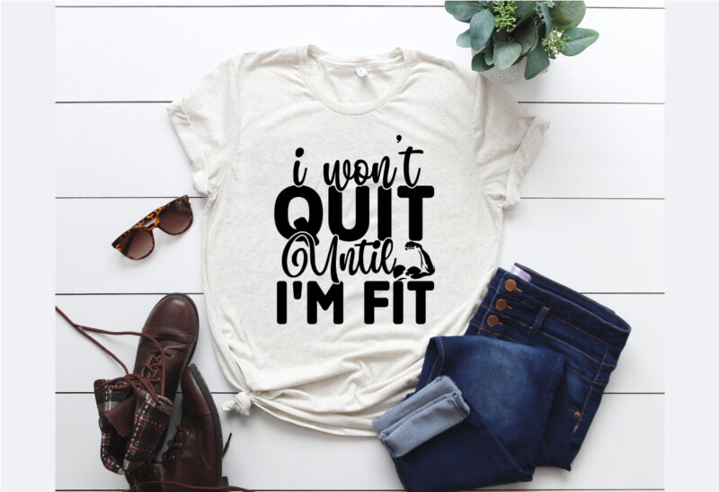 Workout SVG T shirt Design Bundle