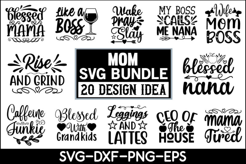 Mom SVG Design Bundle