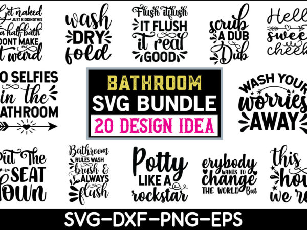 Bathroom svg bundle graphic t shirt