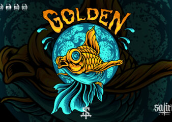 Golden Fish Illustration