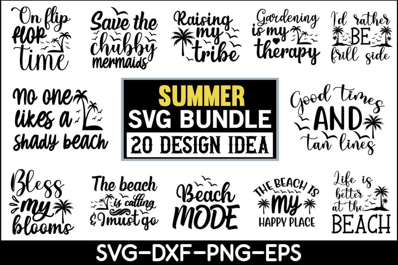 Summer Svg Design Bundle - Buy t-shirt designs