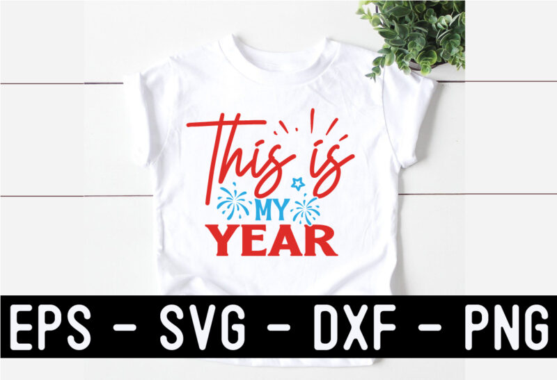 New Year SVG T shirt design Template