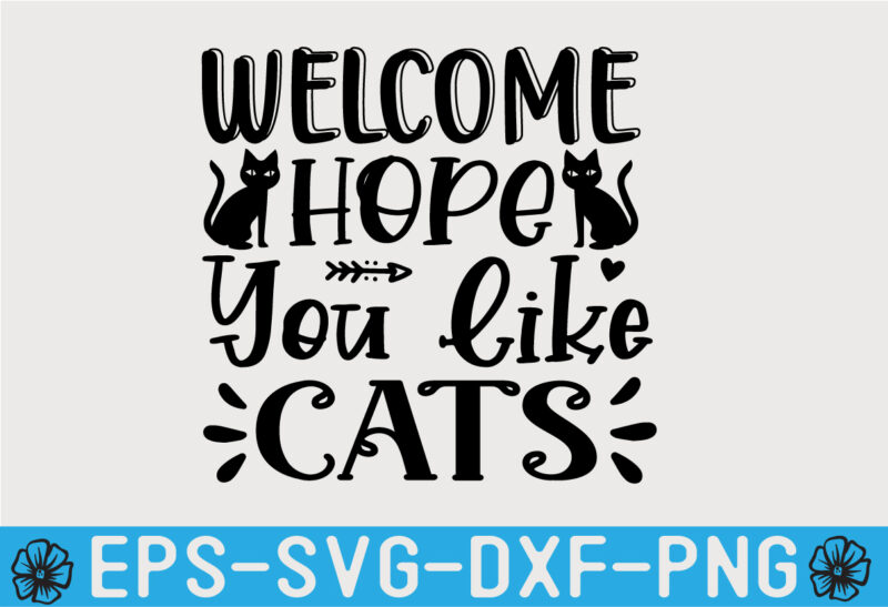 Cat SVG Quotes Design Template