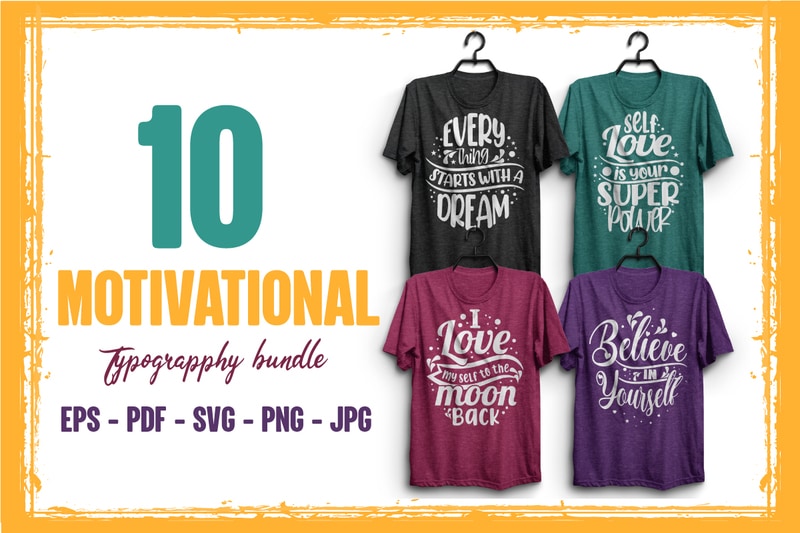 Motivational svg t shirt design bundle - Buy t-shirt designs