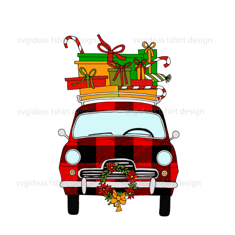 Merry Christmas Car For Decor Diy Crafts Svg Files For Cricut, Silhouette Sublimation Files