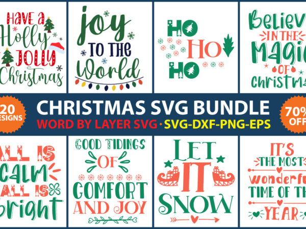 Christmas svg bundle t shirt vector file