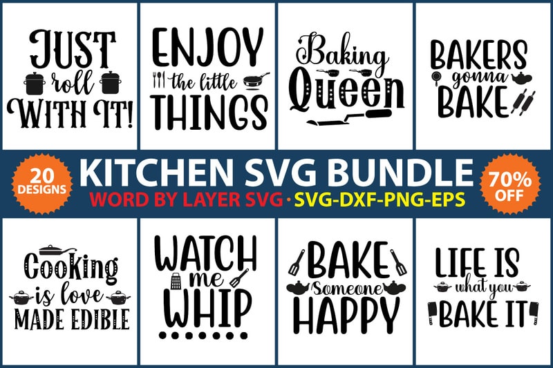 Kitchen svg bundle vol.6 - Buy t-shirt designs