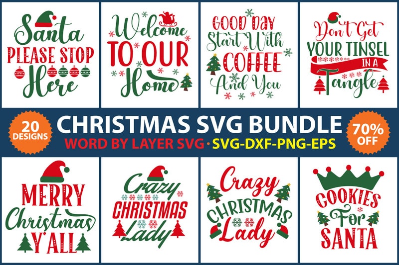 Christmas SVG Bundle vol.12 - Buy t-shirt designs