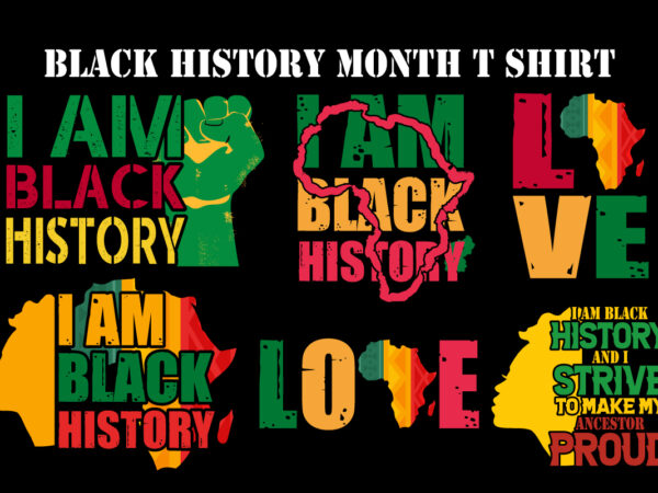 Black history month t shirt design