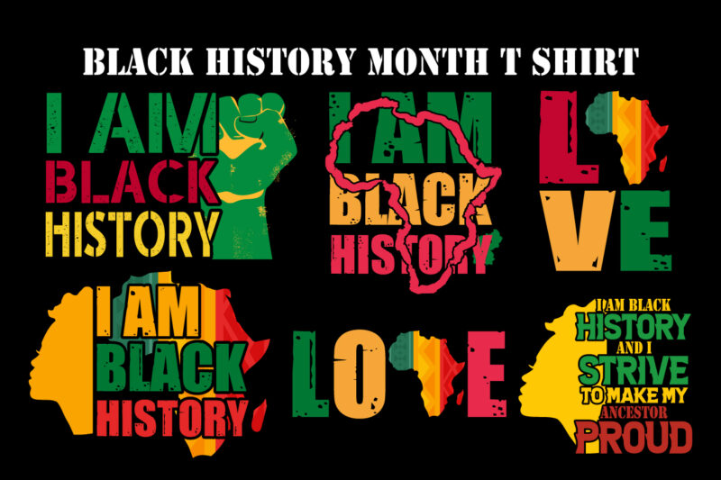 Black history month t shirt design